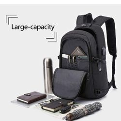 Anti Theft Travel Laptop Backpack 