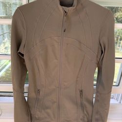 Lululemon Define Jacket Brown matching set with flare leggings 