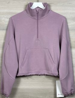 Lululemon Brushed softstream half zip (twilight rose)