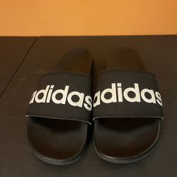 Adidas Adilette Slide Sandal for Men, Size 8 - Black/White