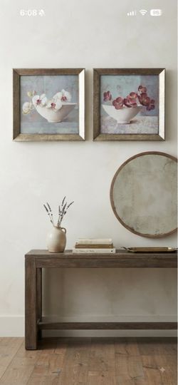 Beautiful orchid and dogwood blossom art