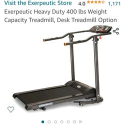 Treadmill 400 Pounds Weight Capacity Ingreat Conditions Like New.