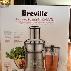 Breville Juice Fountain Cold XL – Like New – Used 3 Times