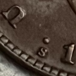 1916-S Filipino 1 Cent Coin - Repunched Mint Mark