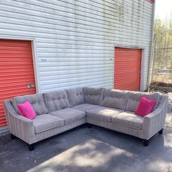 Tan sectional couch *DELIVERY AVAILABLE*