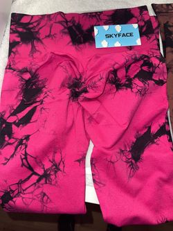 Skyface Tie-Dye Pink Leggings