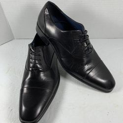 Steve Madden Mens10M Black Leather Oxford Shoes NEW
