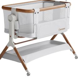 Bassinet Bedside Sleeper, Rocking Bassinet for Baby, 3 in 1 Crib