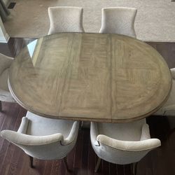 Hooker Solana Pedestal Dining Table & 6 Chairs