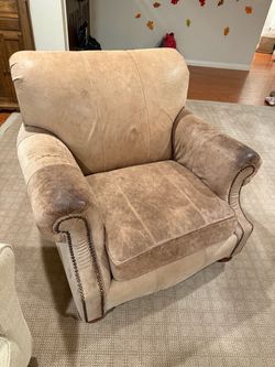 Real Leather Armchair