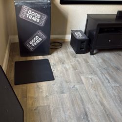 3.2 Ct Fridge With Freezer. Decorated For Movie Room. Can Remove The Stickers 