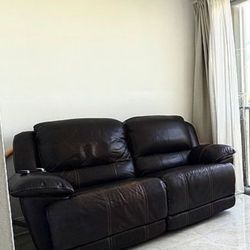 Electric Recliner Sofa Leather