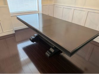 Solid wood dining table