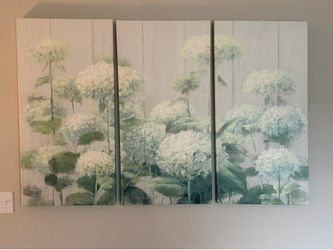Set of 3 panel Floral Canvas wall art from iCanvas.