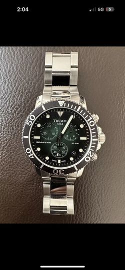 Tissot Seastar 1000 Chrono Green Dial Men Swiss Quartz Watch T120.417.11.091.01