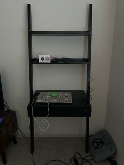 Ladder bookshelf desk