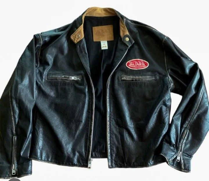 Vintage Von Dutch Leather Jacket