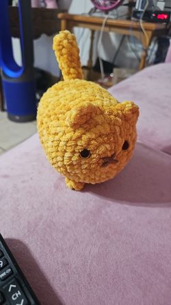 Crochet Orange Loaf Cat