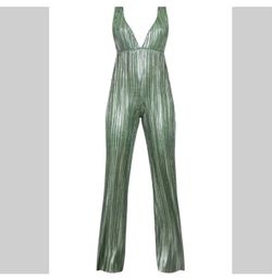 Medium green metal jumpsuit