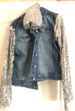 Beautiful justice jacket with hoodie - size 18 -L $20