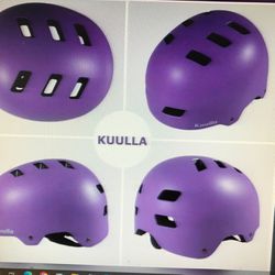 Kuulla Adult S 20"-21" Sport Bike Helmet Breathable Adjustable Purple Cycling