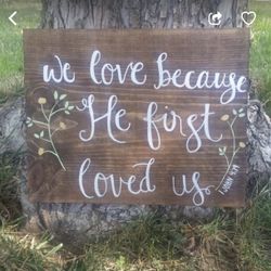 Custom made wood sign