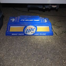 Miller Light Above bar Light Fixture 