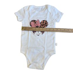 ✨NWT Minnie Mouse Castle Infant Girls Body Suit Size 24M