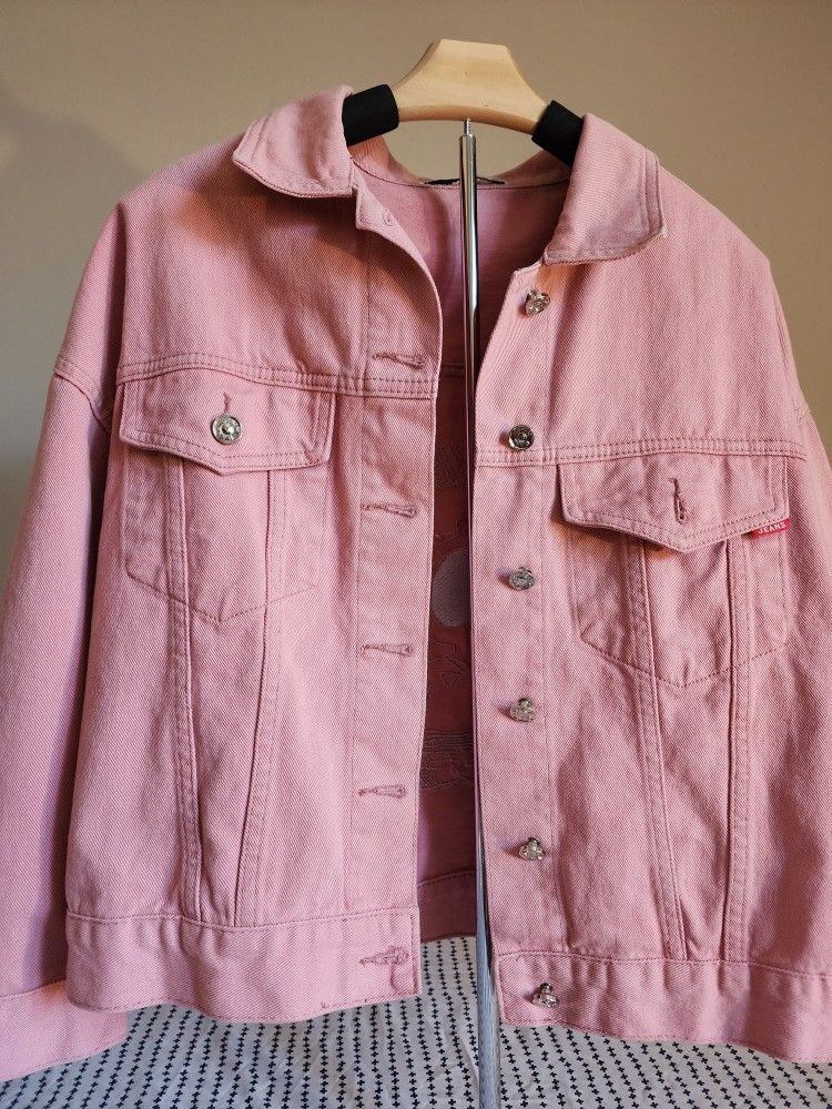 Charlie Brown Pink Collectable Denim Jacket