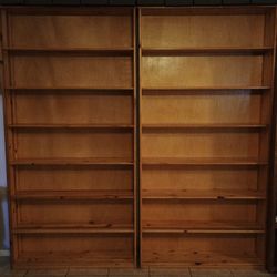 Nice Wood Book Shelves
