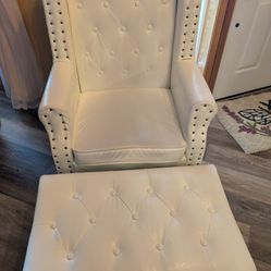 Chair With Foot Stool 
