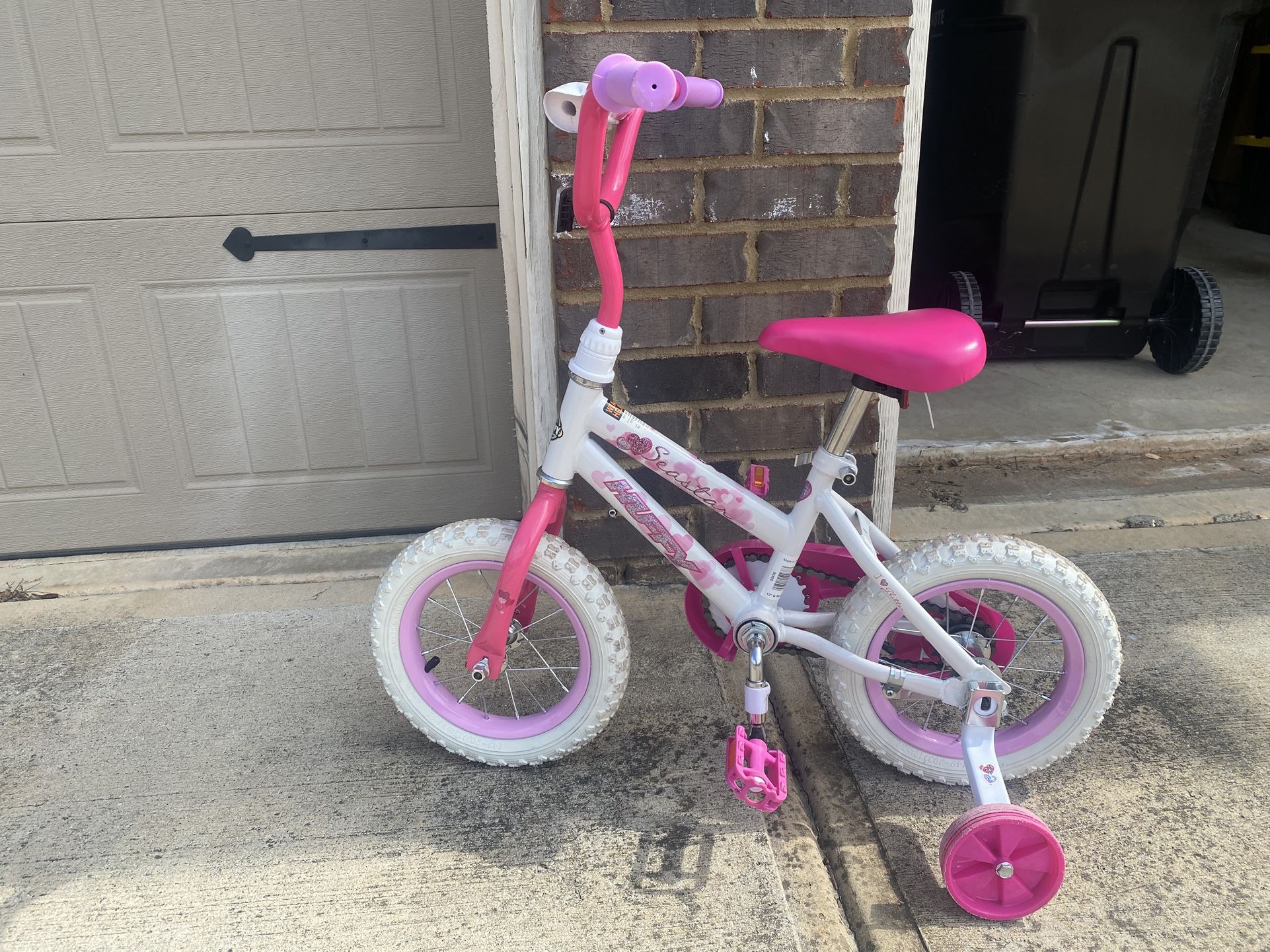 Huffy 12" Sea Star Kids' Bike w/ training wheels