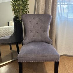 Upholstered Gray Chair