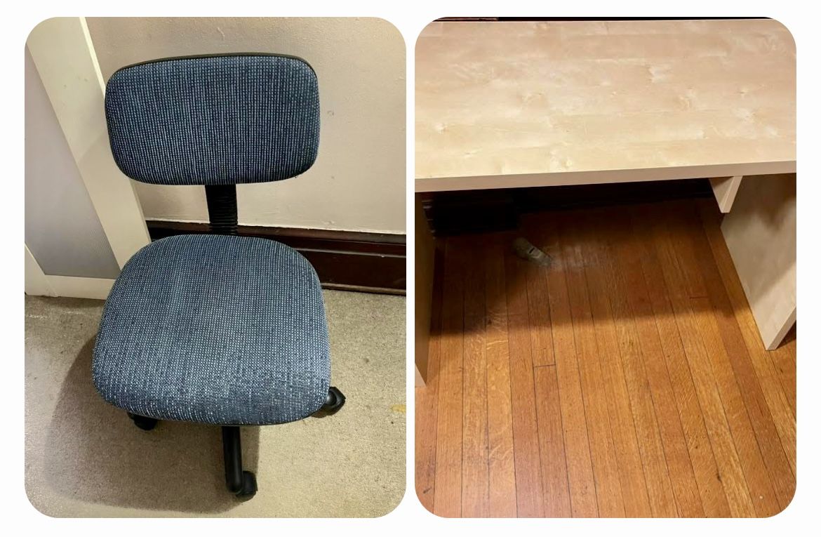Desk & Office Chair Rotate + Adjustable 