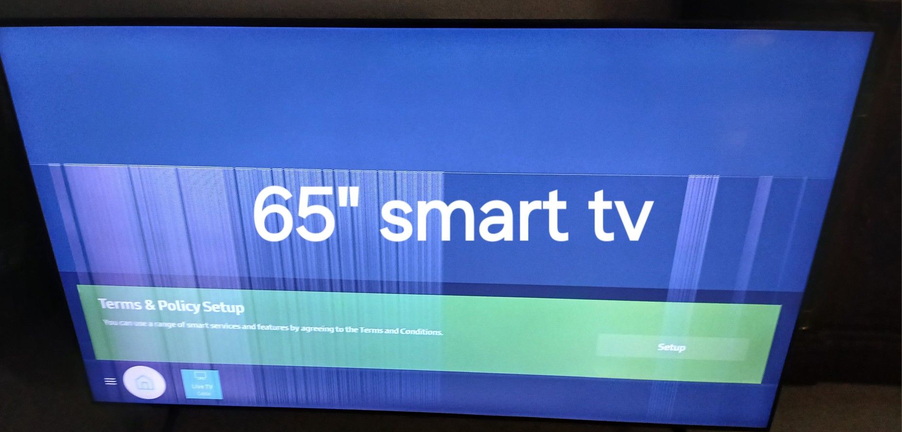 65" Smart TV, Works But Has Fine Lines On Part Of The Screen