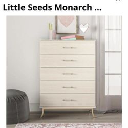 Little Seeds Monarch Hill Clementine 5-Drawer Chest Dresser, Ivory 