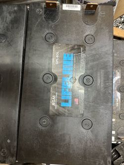 5 good used LIFELINE GPL-8DL AGM BATTERIES