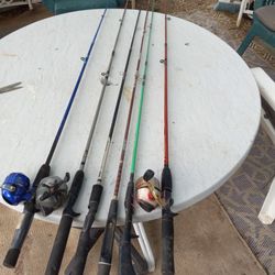 6 Fishing Boles  Need Some  L T C Good Condition 