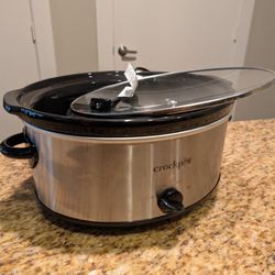 Crock-Pot 7 Quart Oval Manual Slow Cooker, Stainless Steel (SCV700-S-BR), Versatile Cookware for Large Families or Entertaining