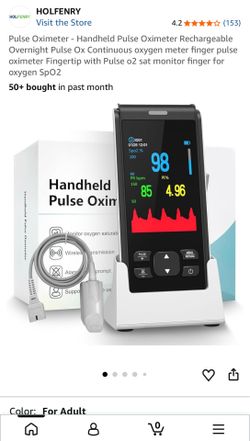 Handheld pulse oximeter