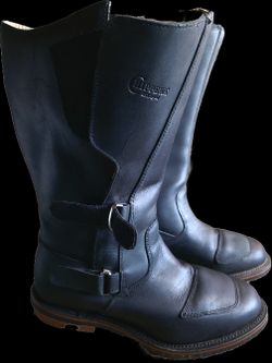 Chippewa 12'' Black Rally Boots Size 12 D 27862 MADE IN USA