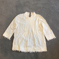 Anthropology Scotch And Soda Cream Blouse
