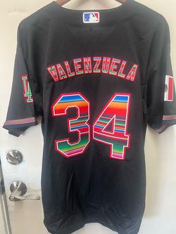 Fernando Valenzuela #34 Dodgers New black vapor Jersey Mexico edition 🇲🇽 Size Large