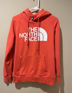 North face salmon orange hoodie medium