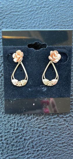 10 Kt Black Hills Gold Coleman Co Earrings 