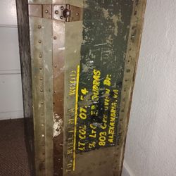 Military Trunk Antique 