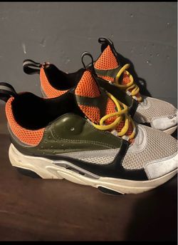 Dior B22 Sneakers Orange Olive Grey