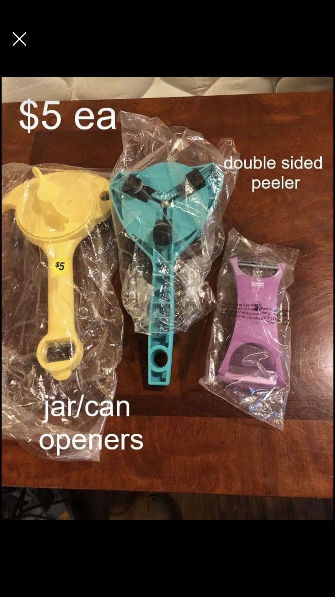 Double Sided Peeler Or Jar/can Openers New