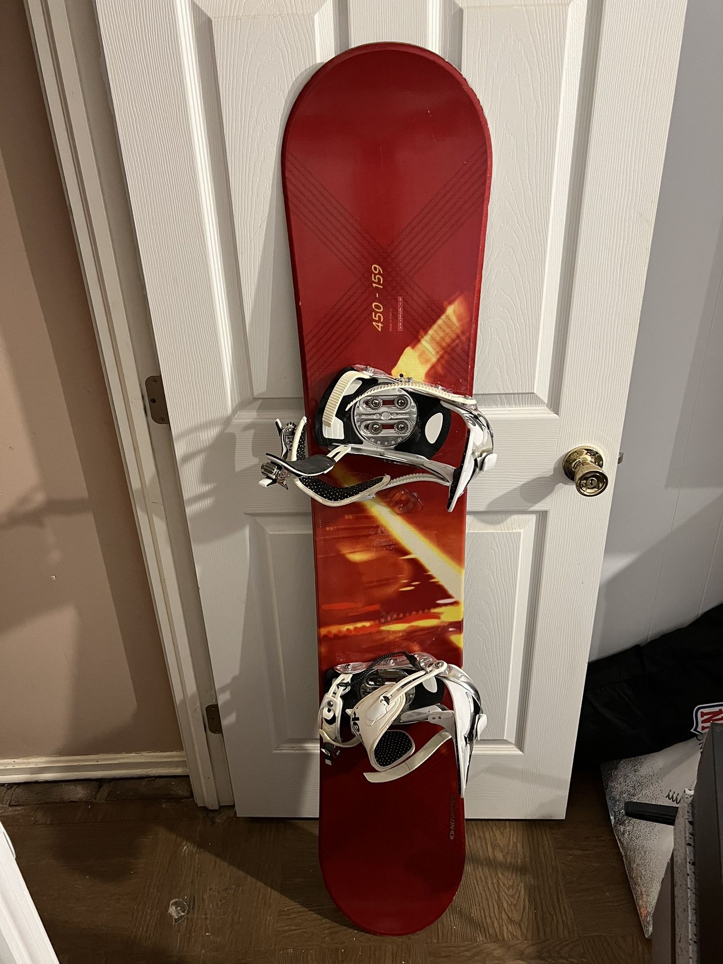Snowboard And Helmet