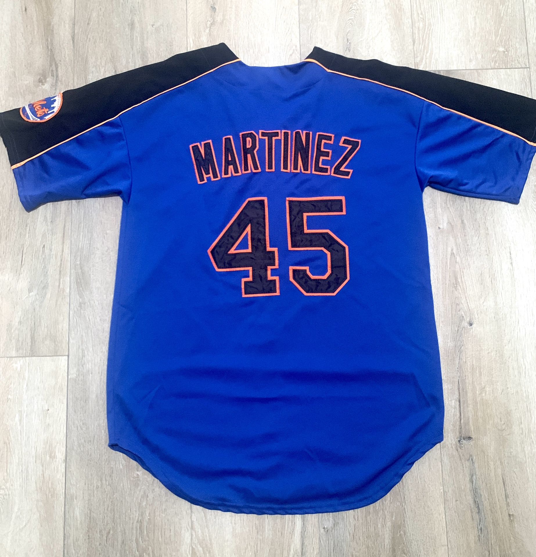 Authentic Pedro Martínez (#45) NY Mets Jersey - Size 52